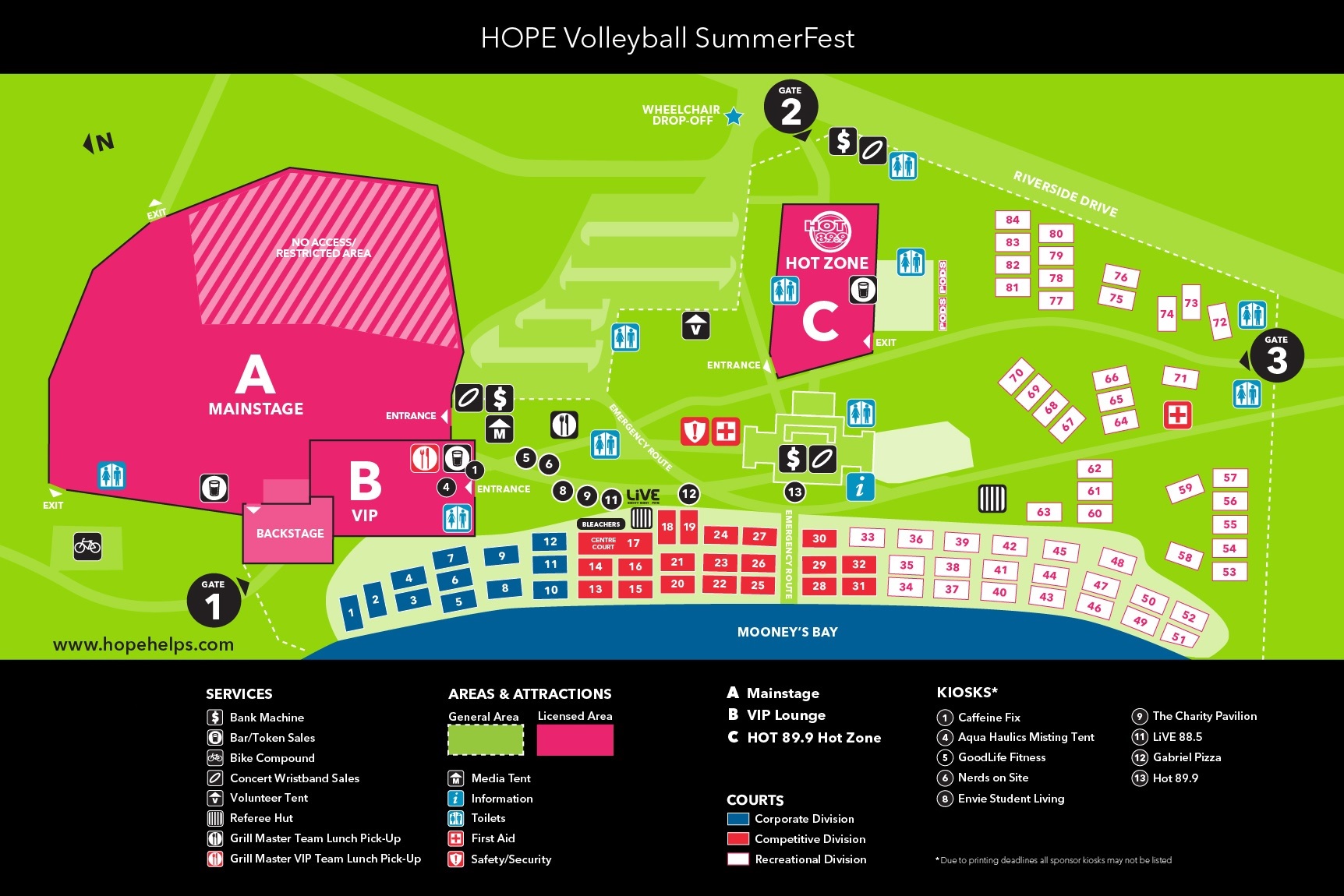 H.O.P.E. Site Map